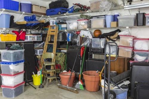 Professional flat clearance team at work in Wanstead